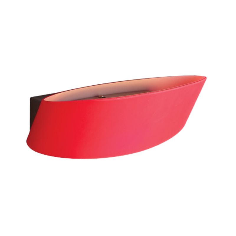 Kinkiet ścienny Maxlight Parete chromowany czerwony styl nowoczesny 1 x R7s x IP20 wym: 12 x 25 x 15 cm - 1 szt.