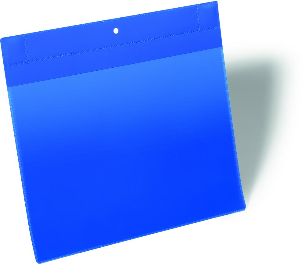 Kieszeń magnetyczna Durable, neodymowa, A4, pozioma, 10 sztuk, granatowy