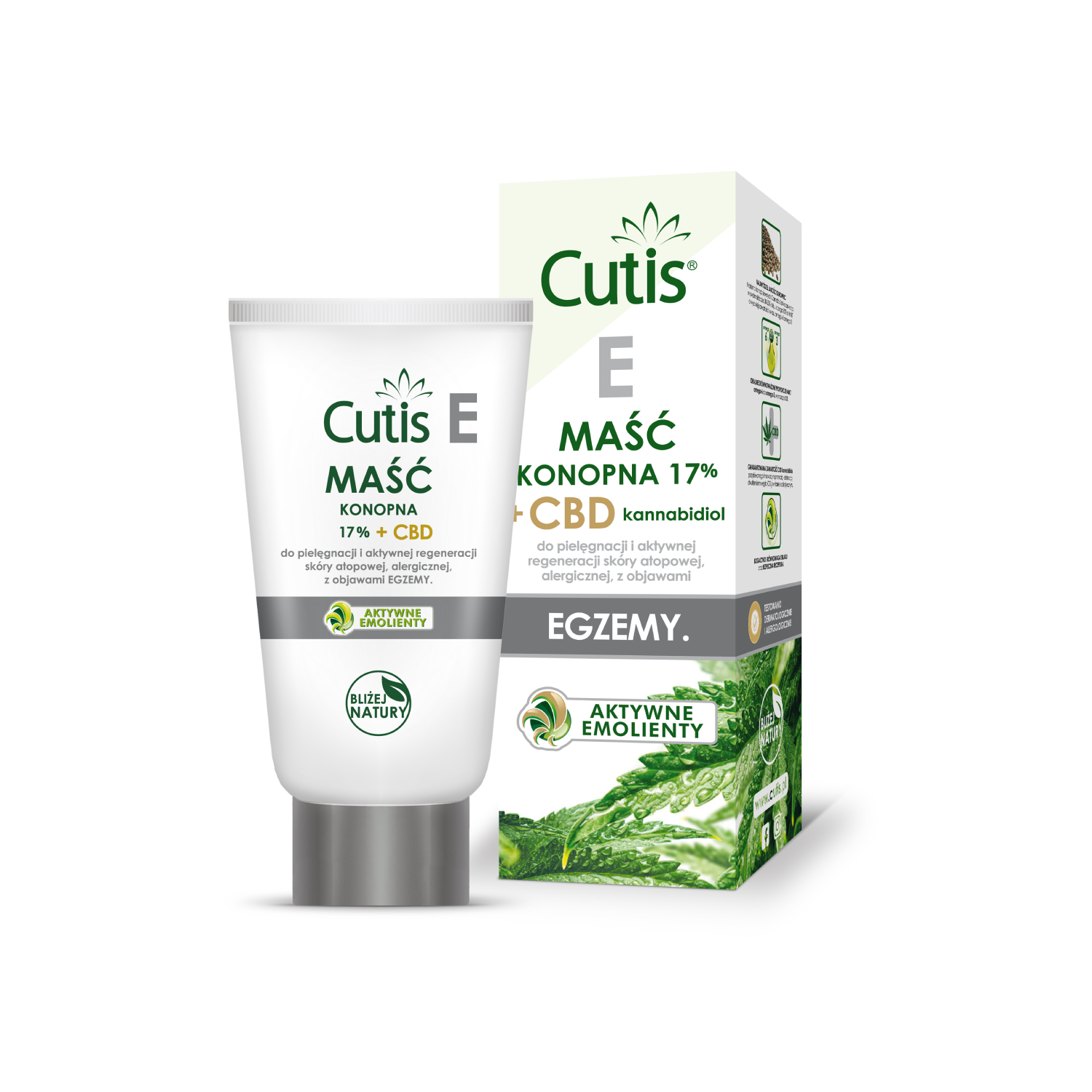 Cutis e - egzema maść konopna 17% + cbd, 120 ml