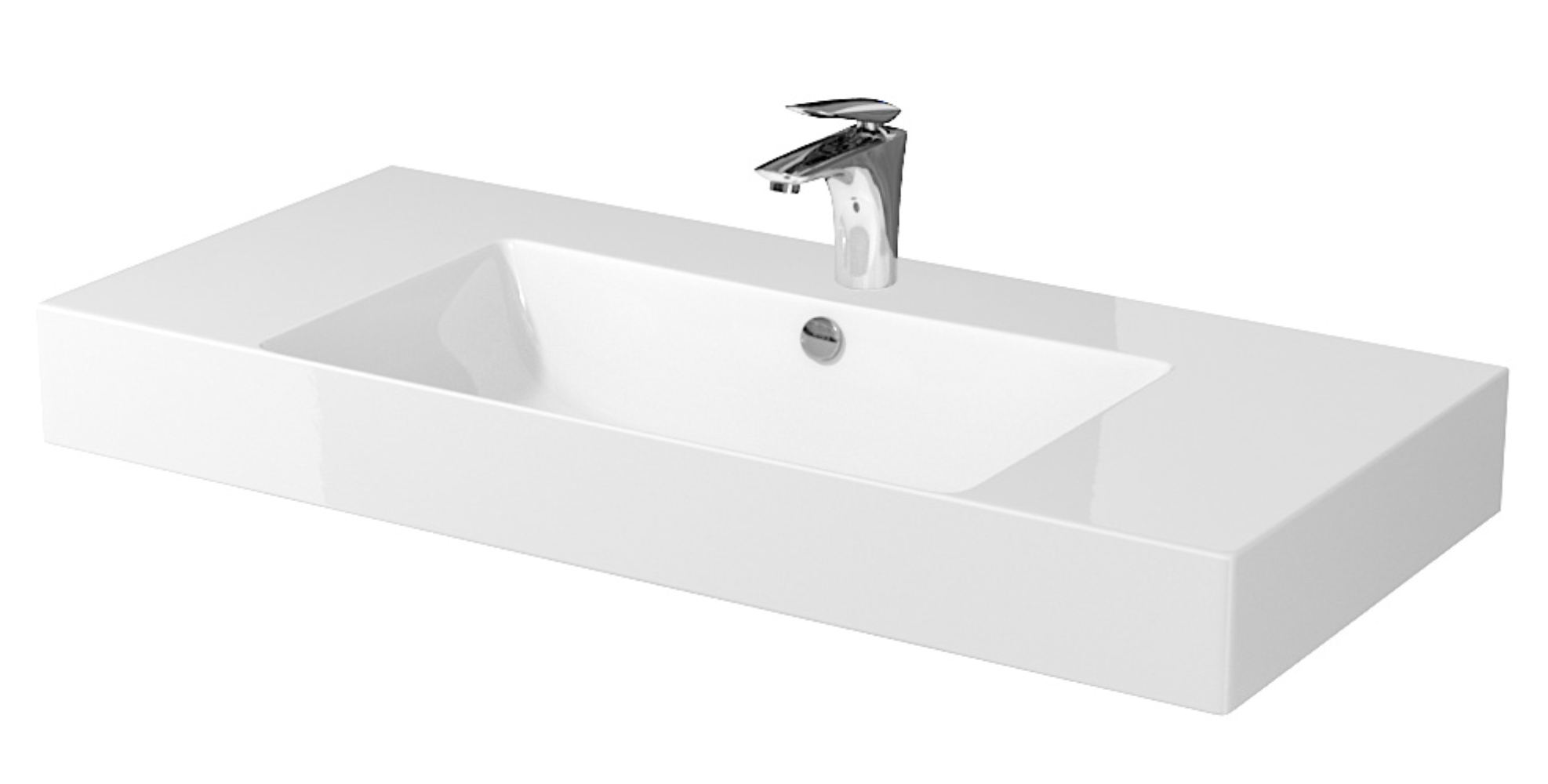 Cersanit Inverto umywalka 100x45 cm biała K671-007