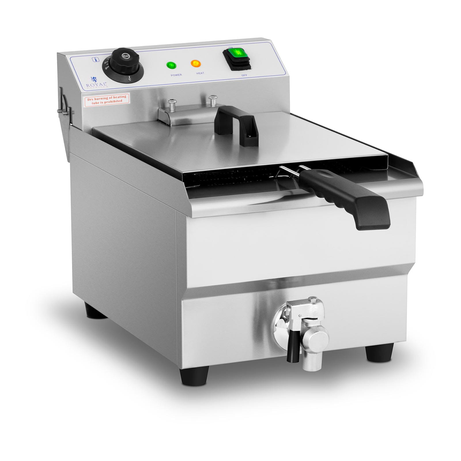 Frytownica gastronomiczna z kranikiem 13L 3,2kW