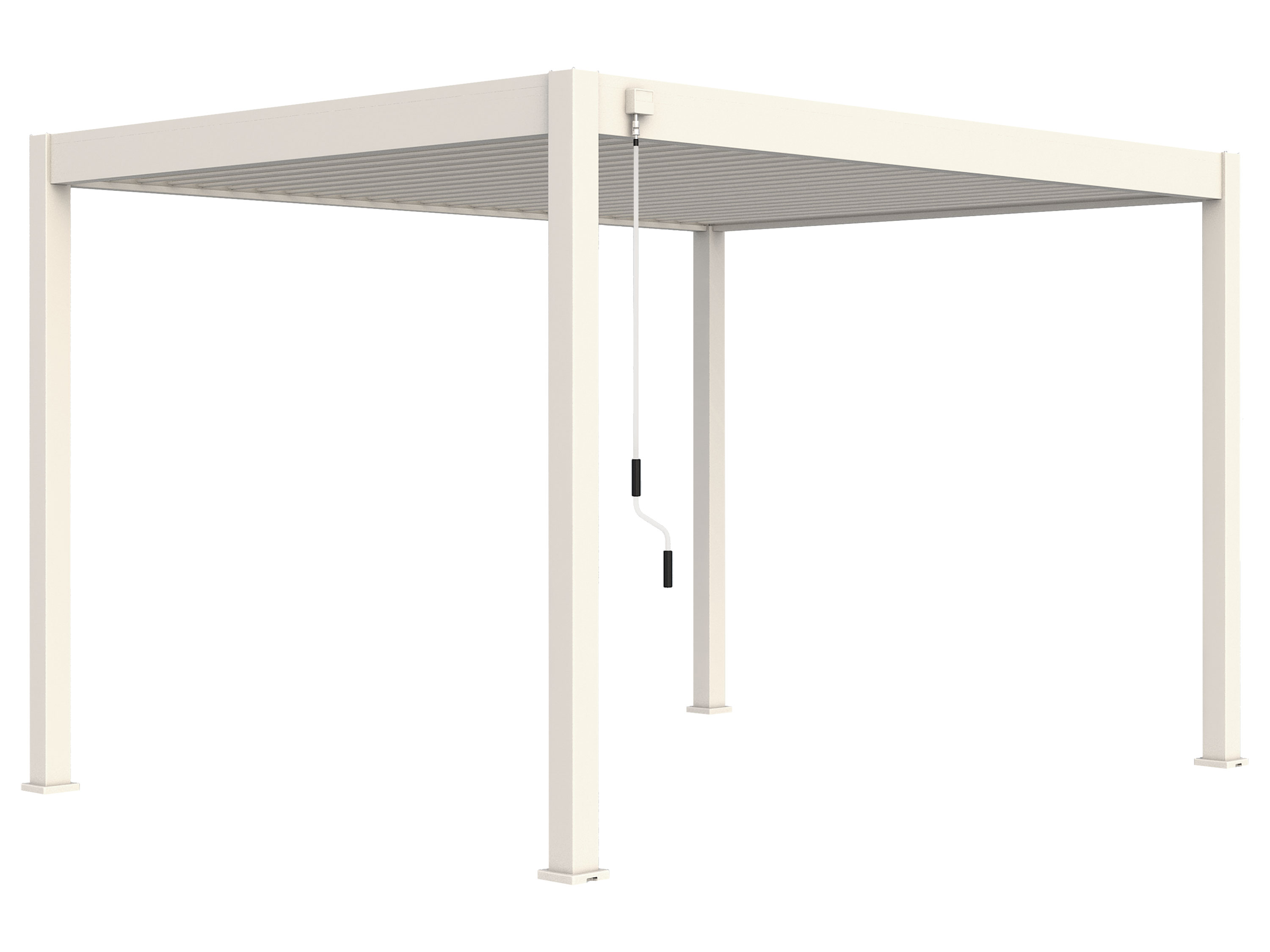 Pergoline Aluminiowe zadaszenie tarasowe Superior Biały, 3x4 m