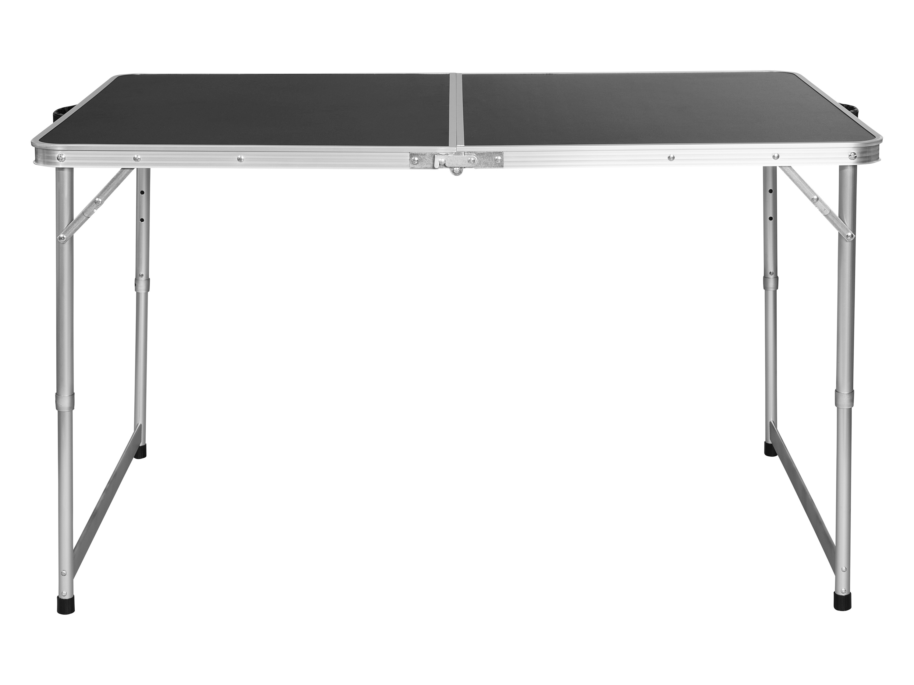 CRIVIT Składany stół kempingowy, dla 6 osób, lekki, aluminiowy, z uchwytem do przenoszenia, wymiary 120x80x71 cm