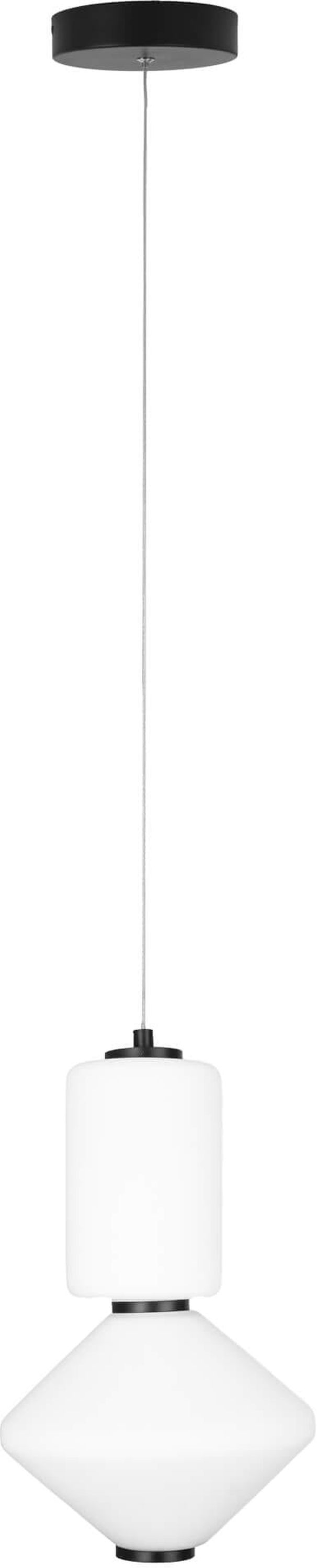 Darmowa Dostawa - Lampa wisząca 1x16 W biała-czarna MaxLight Akiko P0467