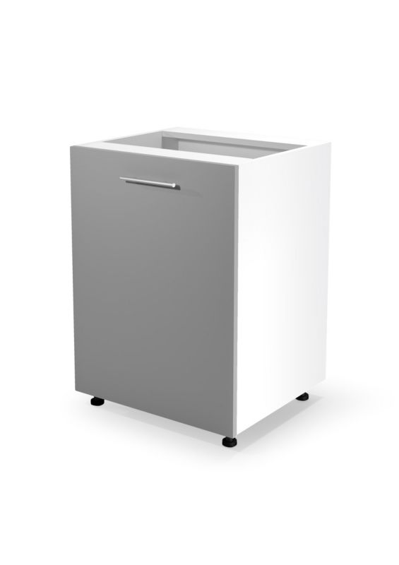 Szafka Halmar pod zlew 60 VENTO DK-60/82 jasnoszary połysk 1 szt