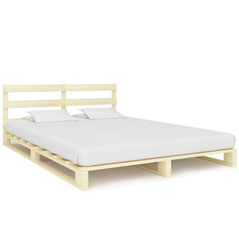 Łóżko drewniane WaszeMeble 160x200 cm brązowe WM-285245 1 szt.