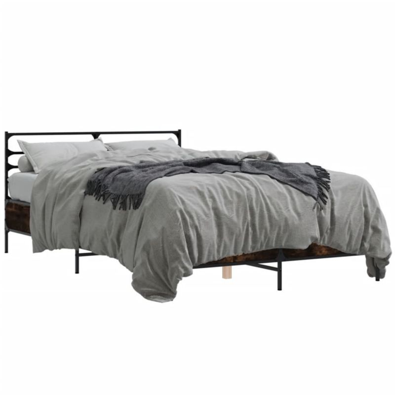 Łóżko metalowe WaszeMeble 120x200 cm brązowe WM-3280039 1 szt.