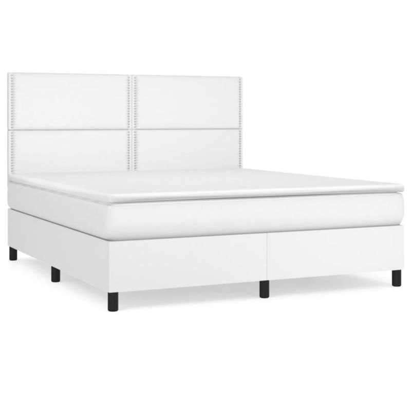 Łóżko kontynentalne WaszeMeble 180x200 cm białe WM-3142798 1 szt.