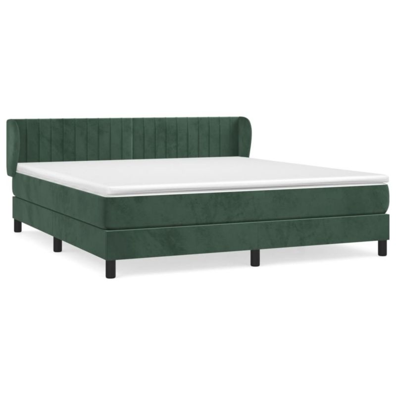 Łóżko kontynentalne WaszeMeble 180x200 cm ciemnozielone WM-3127628 1 szt.