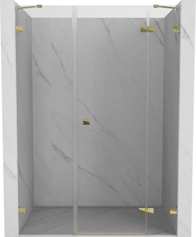 Drzwi prysznicowe Mexen Lunar złote 140x200 cm 834S-140-050-50-00-P 1 szt.
