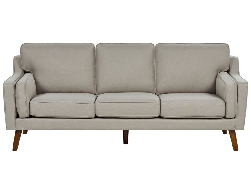 Sofa Lokka Beżowy dla 3 osób 1 szt.