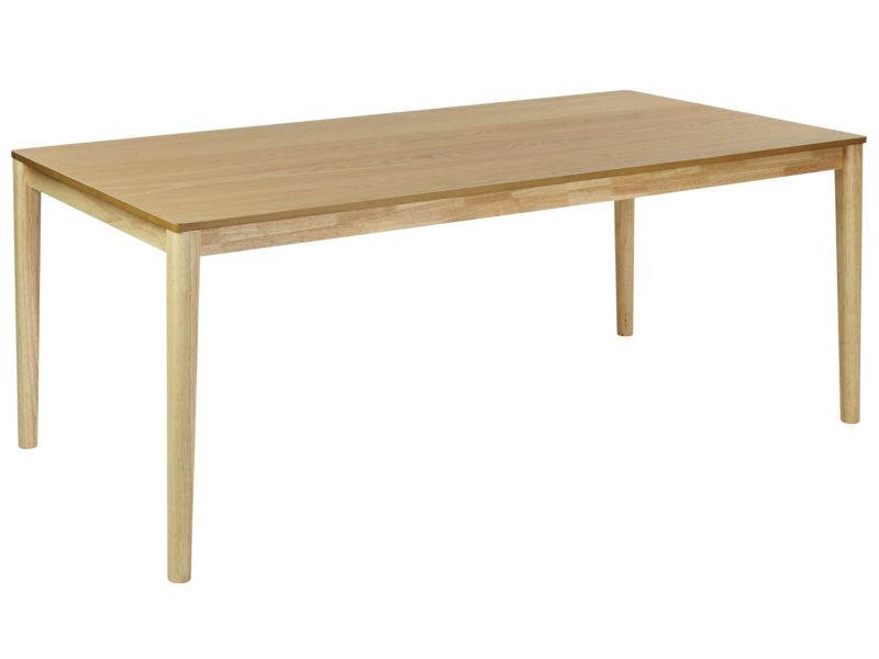 Stół do jadalni dla 8 osób Ermelo 100 cm 200 cm Imitacja drewna Jasne drewno 1 szt.