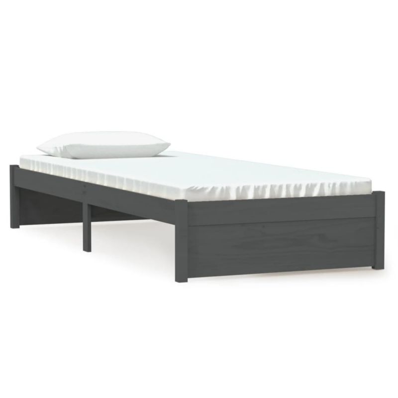 Łóżko drewniane WaszeMeble 75x190 cm szara WM-814911 1 szt.
