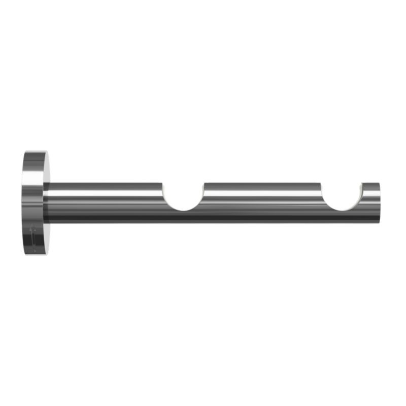Wspornik ścienny podwójny Goodhome Olympe 19/19 mm szary