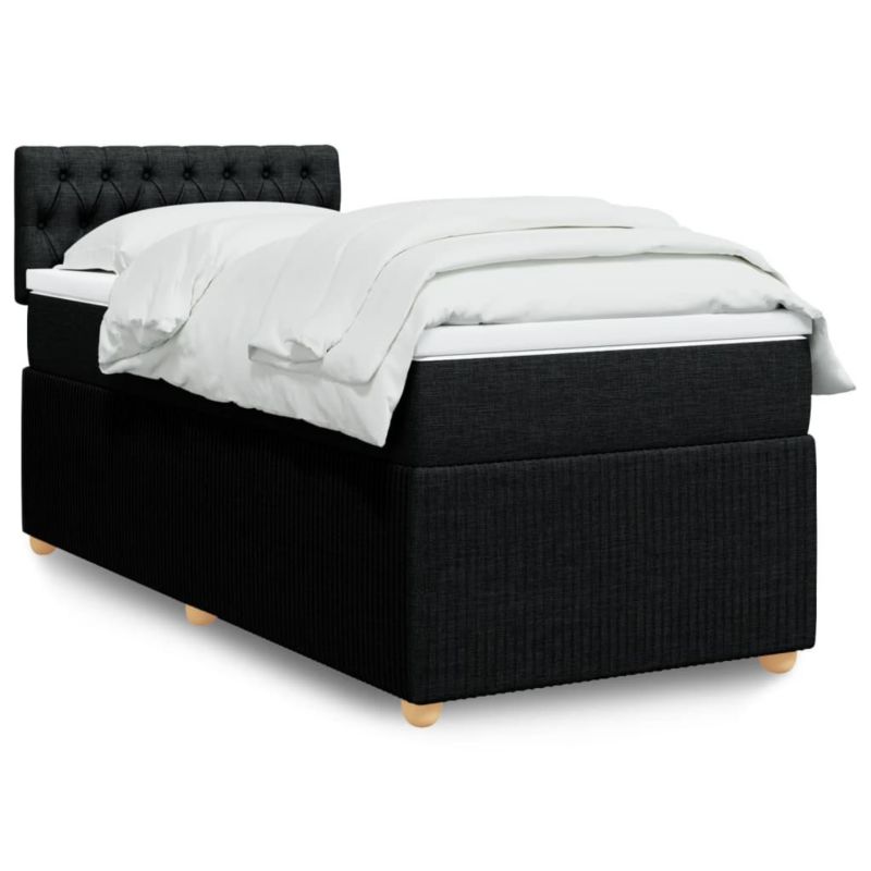 Łóżko kontynentalne WaszeMeble 90x200 cm czarne WM-3289648 1 szt.