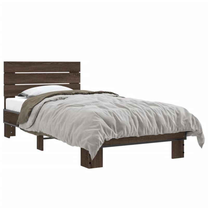 Łóżko drewniane WaszeMeble 75x190 cm brązowy WM-845751 1 szt.