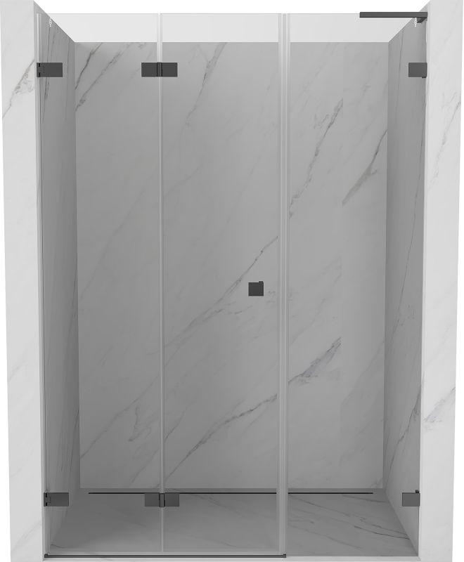 Drzwi prysznicowe składane Mexen Lunar-F L transparentne 140x200 cm 836SL-140-050-95-00-L 1 szt.