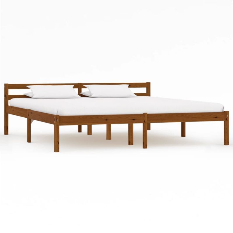 Łóżko drewniane WaszeMeble 160x200 cm brąz WM-283212 1 szt.
