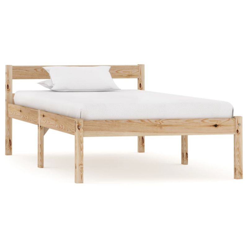 Łóżko drewniane WaszeMeble 100x200 cm brązowe WM-283191 1 szt.