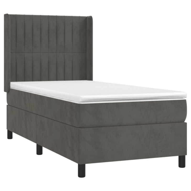 Łóżko kontynentalne WaszeMeble 80x200 cm szary WM-3139650 1 szt.