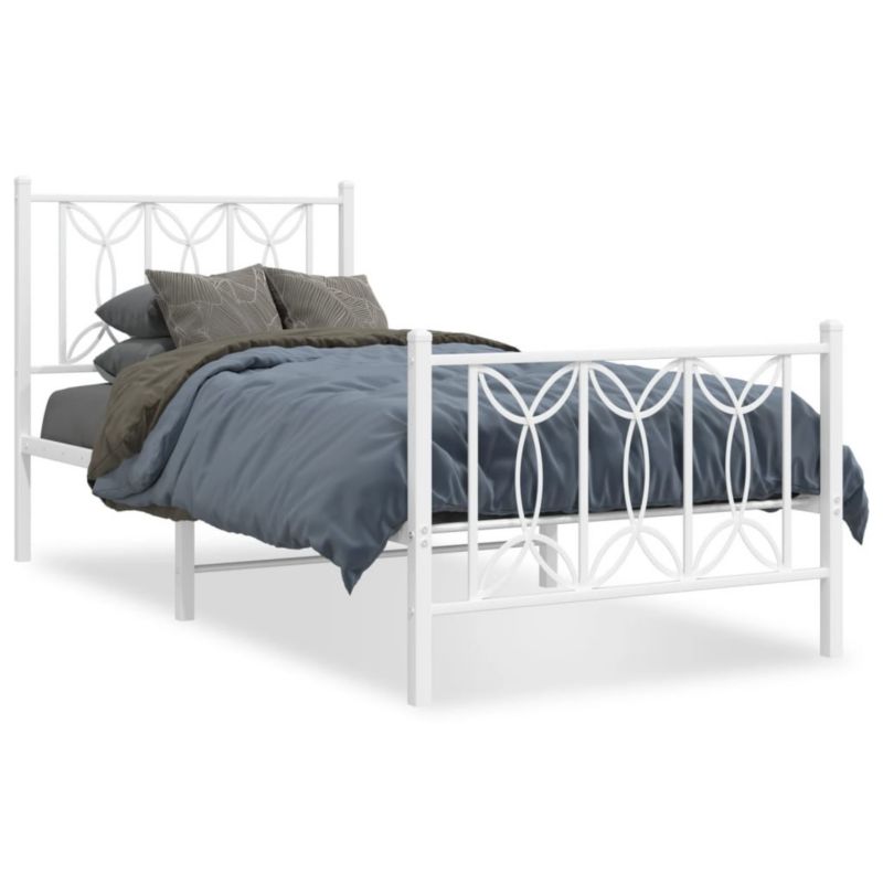 Łóżko metalowe WaszeMeble 90x200 cm biała WM-376188 1 szt.