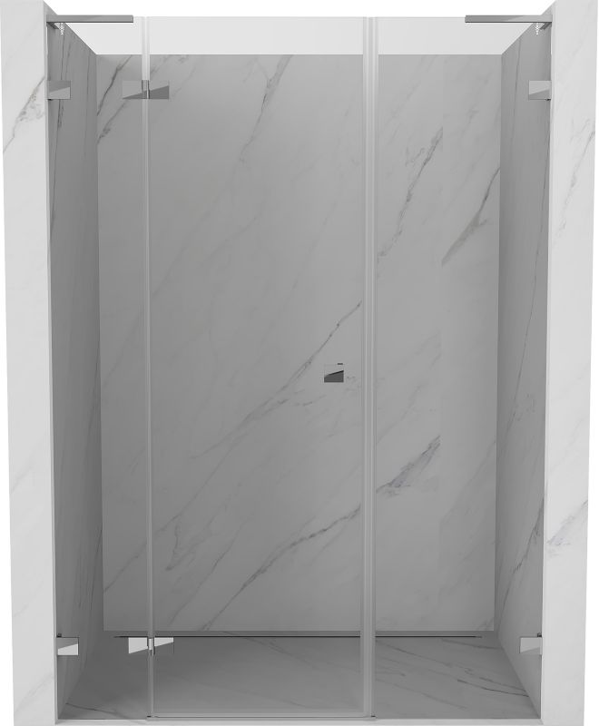 Drzwi prysznicowe uchylne Mexen Lunar L chrom, transparent 145 cm 1 szt.