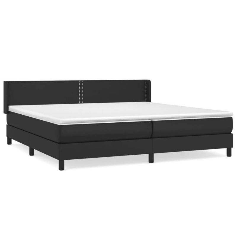 Łóżko kontynentalne WaszeMeble 200x200 cm czarne WM-3130739 1 szt.