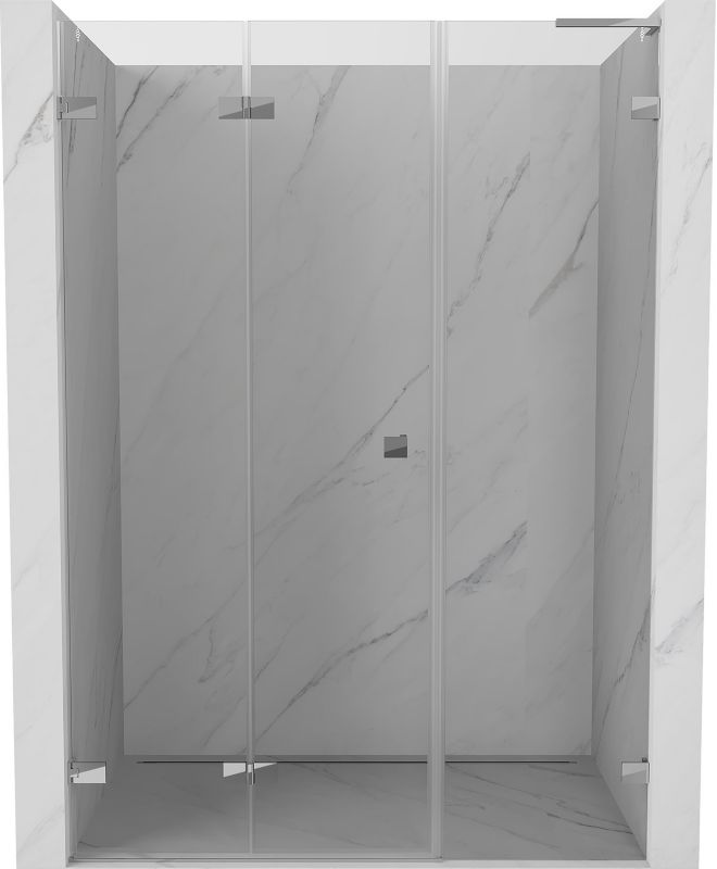 Drzwi prysznicowe składane Mexen Lunar-F L transparent 140x200 cm 836SL-140-050-01-00-L 1 szt.