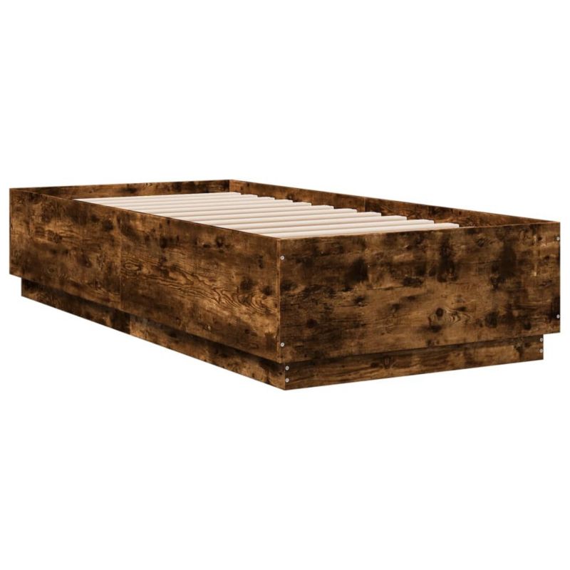 Łóżko drewniane WaszeMeble 100x200 cm brązowe WM-3209629 1 szt.