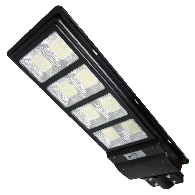 Lampa LED solarna uliczna MasterLED 360W IP65 6000K z czujnikiem ruchu i pilotem czarna 1 szt.