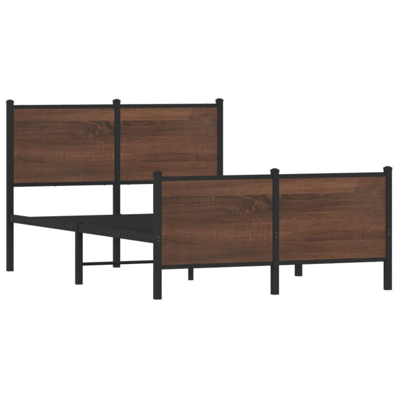 Łóżko metalowe WaszeMeble 120x190 cm brązowy WM-4007780 1 szt.
