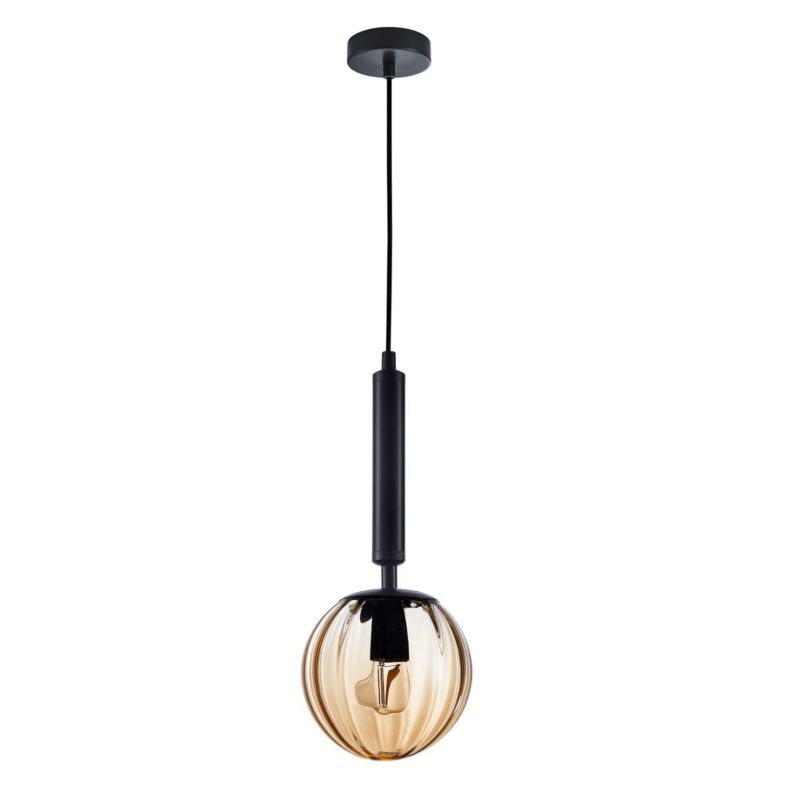 Lampa wisząca Italux Ravena czarno-miodowa nad stół wypę bar 1xE27 x 40W 1 szt.