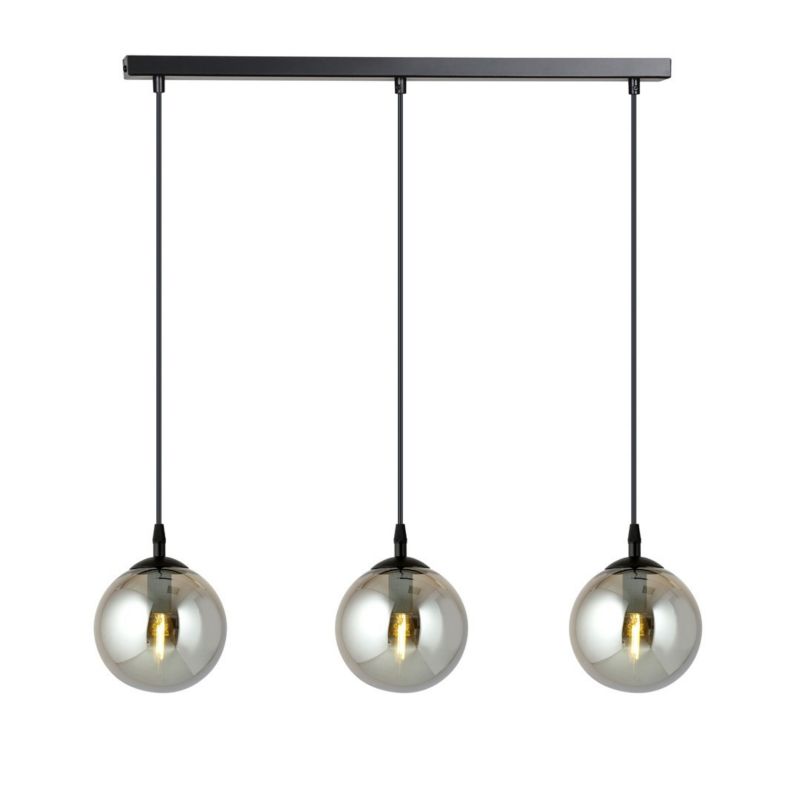 Lampa sufitowa Emibig Cosmo czarna-grafit nad stół 3xE14 x 10W 1 szt.