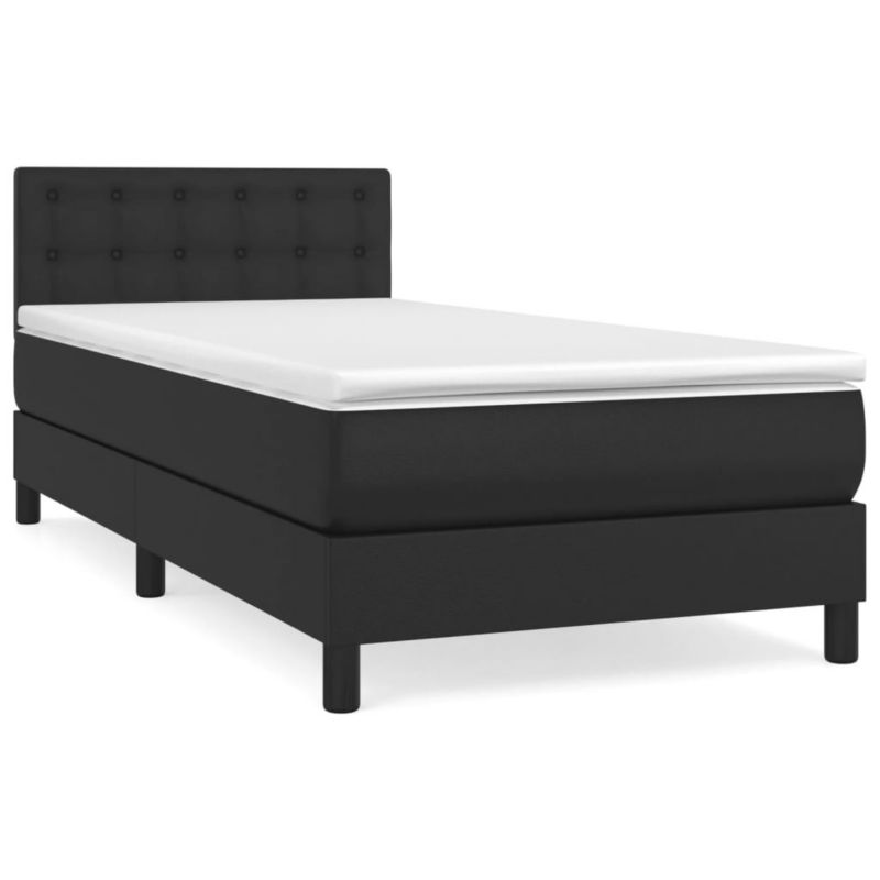 Łóżko kontynentalne WaszeMeble 90x200 cm czarne WM-3141101 1 szt.