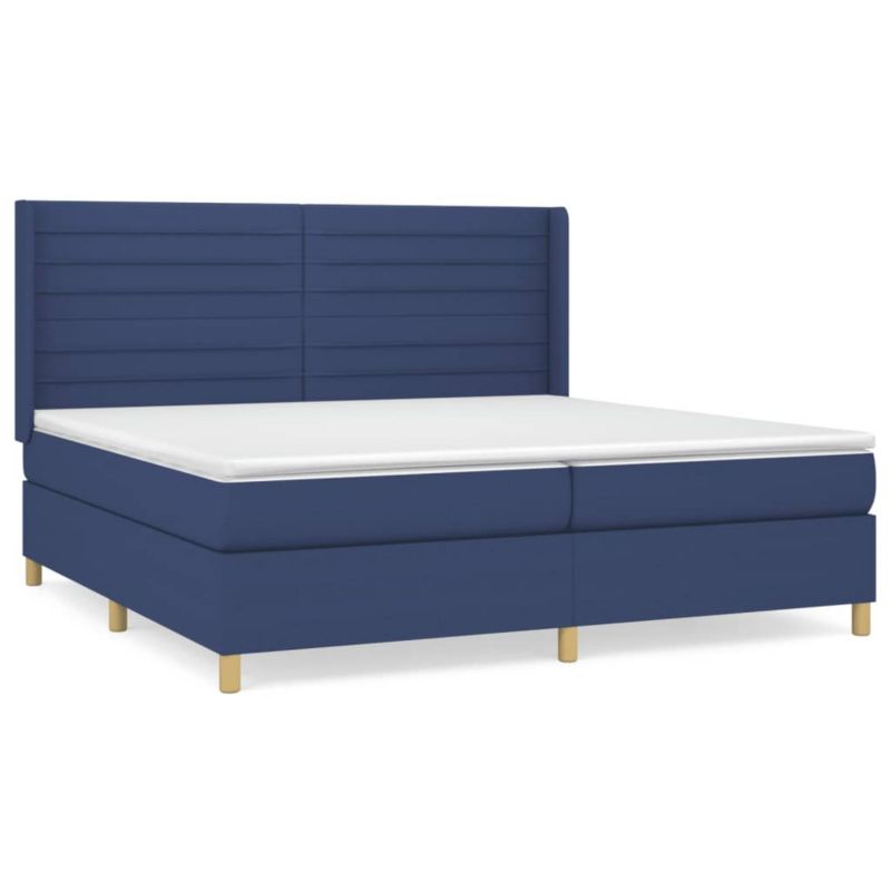 Łóżko kontynentalne WaszeMeble 200x200 cm niebieskie WM-3132103 1 szt.