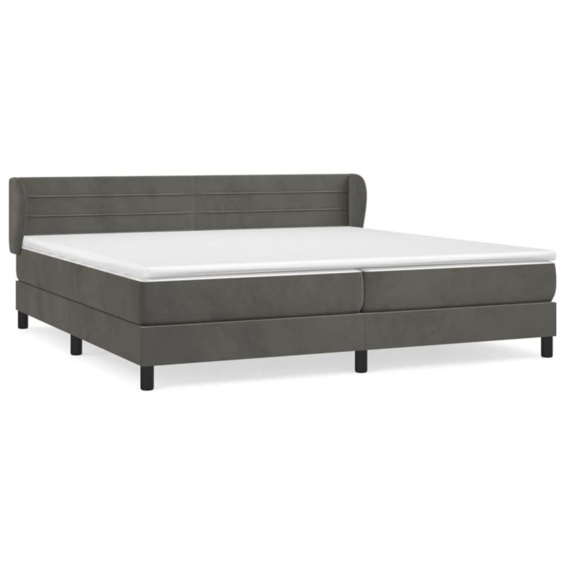 Łóżko kontynentalne WaszeMeble 200x200 cm ciemnoszary WM-3127572 1 szt.