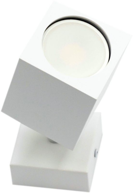 Kinkiet ścienny IdeaLED Quantus biały 1 x GU10 x 40W IP20 wym: 15 x 6 x 6 cm - 1 szt.