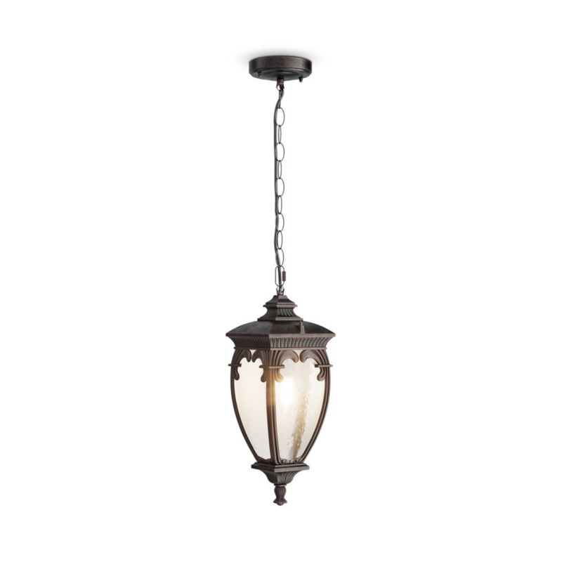 Lampa sufitowa zewnętrzna Maytoni Fleur brązowa 1 x E27 x 60W IP44 wym: 40 x 40 x 15 cm - 1 szt.