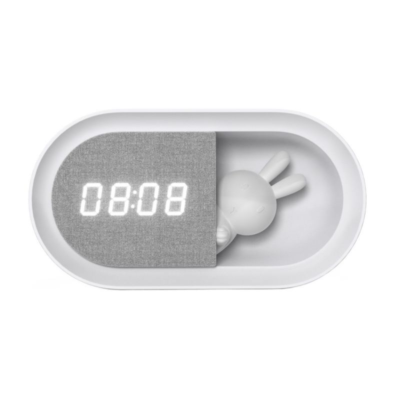 Lampa stołowa Polux Bunny 3 biało-szara LED 1.2W 3000K 55lm IP20 wym: 8 x 15.5 x 5.1 cm tworzywo sztuczne - 1 szt.