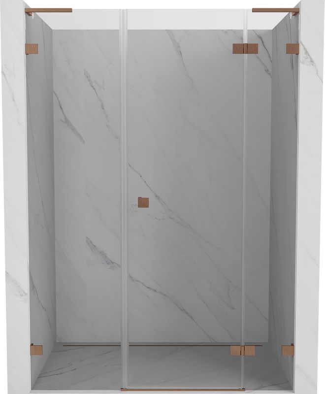 Drzwi prysznicowe Mexen Lunar L miedź szczotkowana 140x200 cm 834SL-140-050-65-00-P 1 szt.
