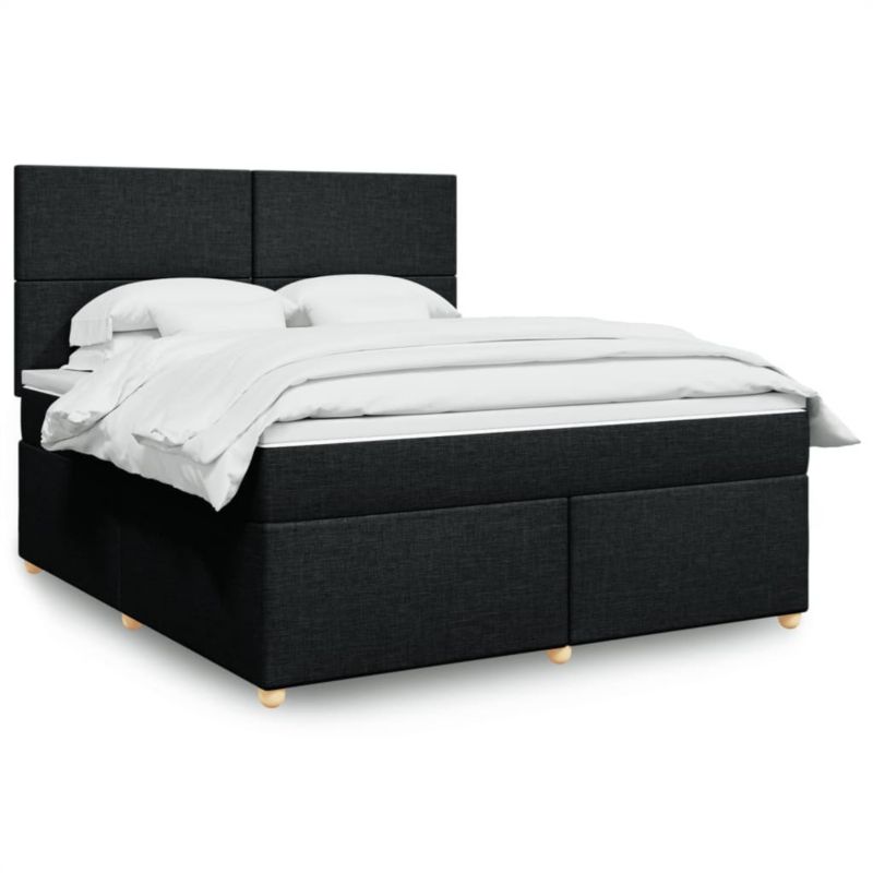 Łóżko kontynentalne WaszeMeble 180x200 cm czarne WM-3293654 1 szt.