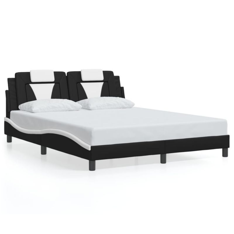 Łóżko tapicerowane WaszeMeble 160x200 cm czarne WM-3208108 1 szt.