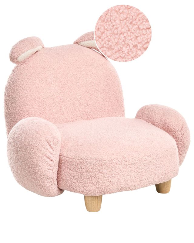 Fotel dziecięcy Królik Kanna Boucle Pastelowy róż 1 szt.