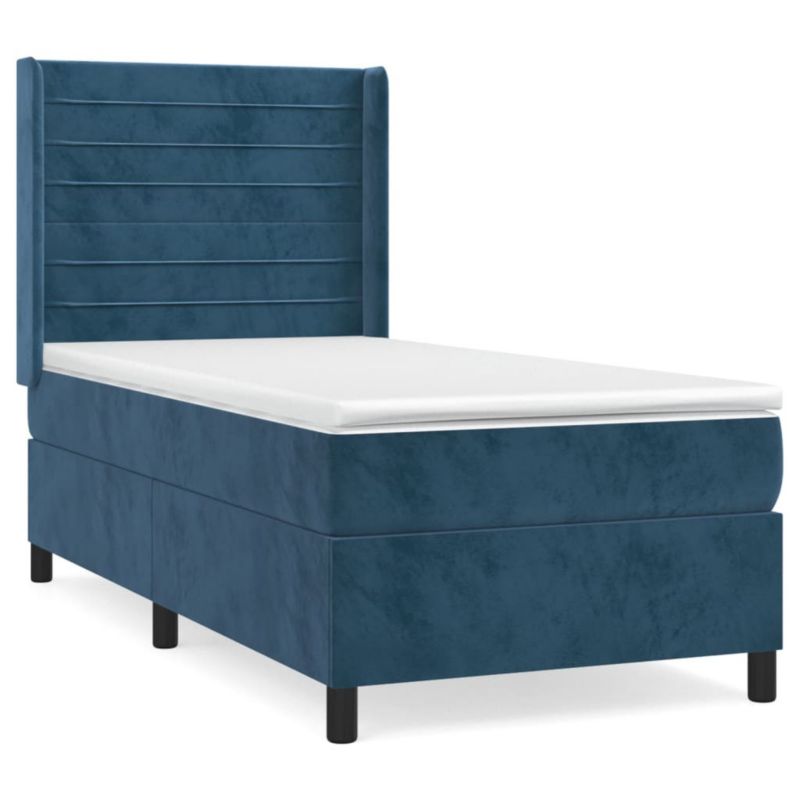 Łóżko kontynentalne WaszeMeble 90x200 cm niebieskie WM-3132721 1 szt.