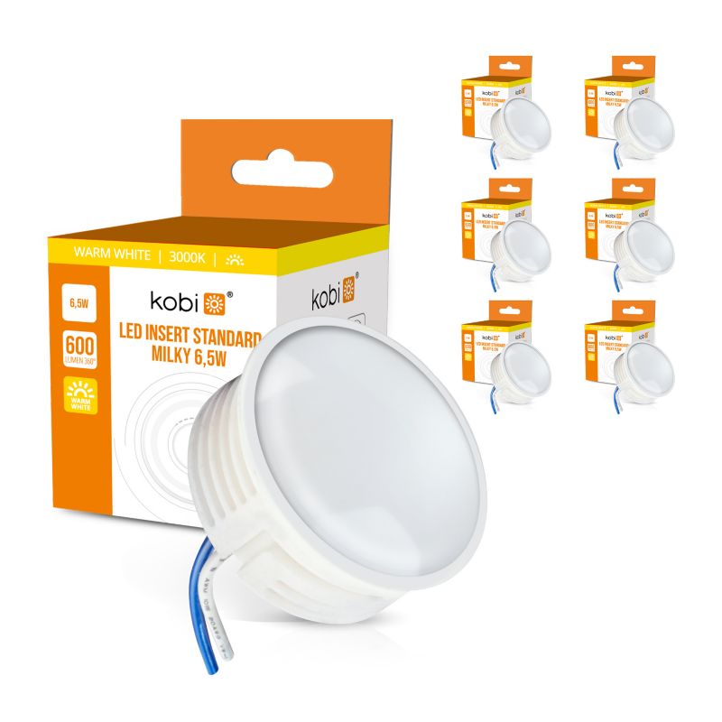 Żarówki LED insert 6,5W 3000K 6szt.