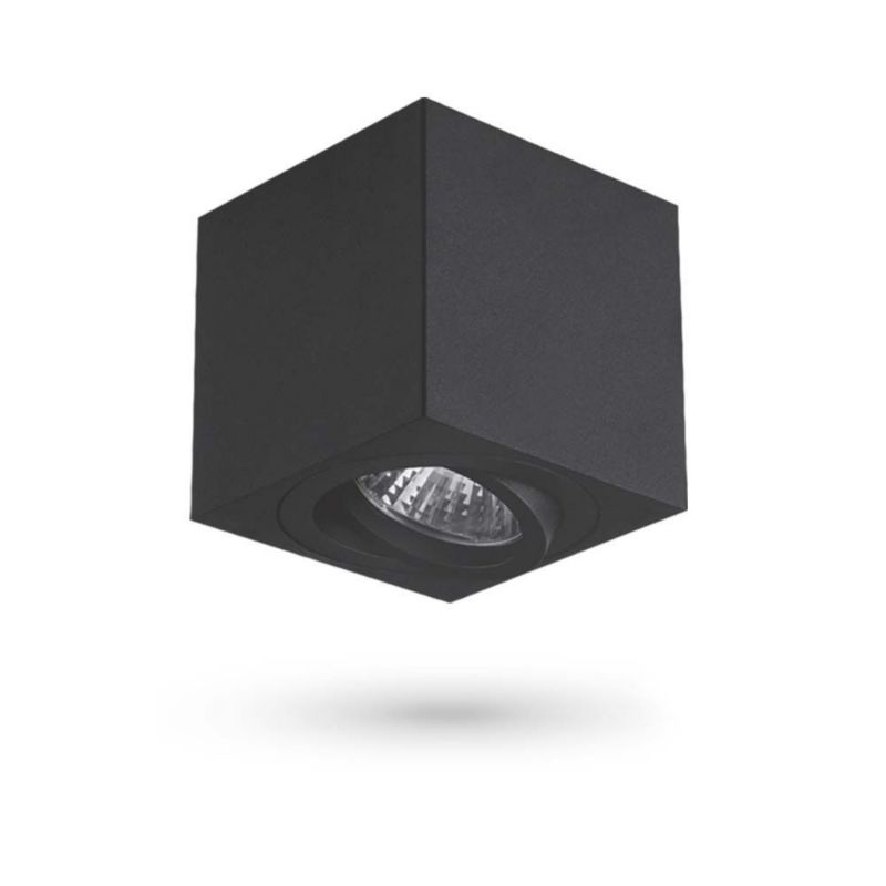 Reflektor spot Videx Otto czarny 1 x GU10 x IP20 wym: 8,5 x 8 x 8 cm - 1 szt.