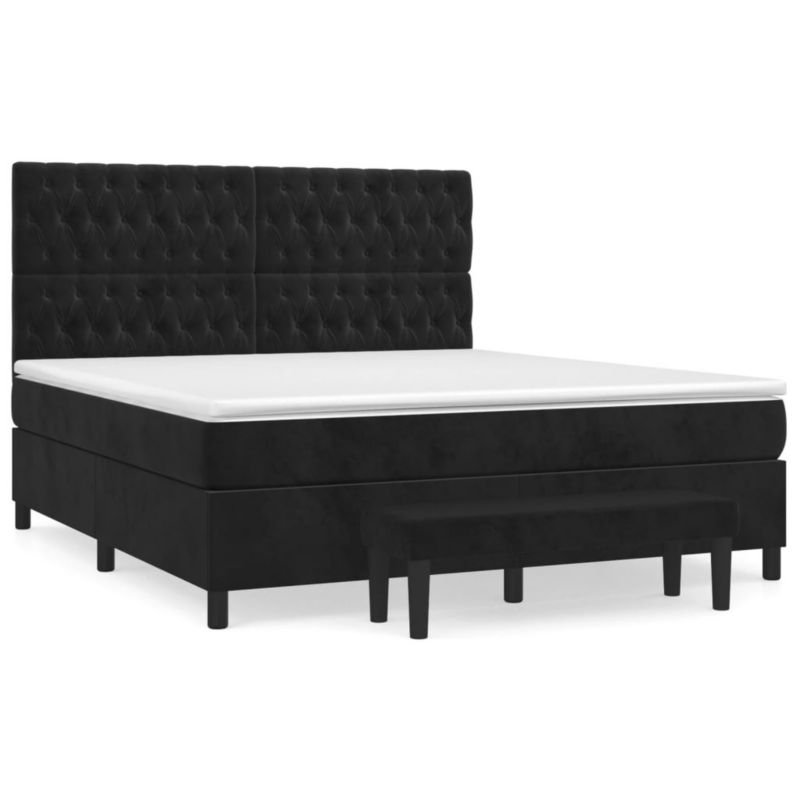 Łóżko kontynentalne WaszeMeble 180x200 cm czarne WM-3138039 1 szt.