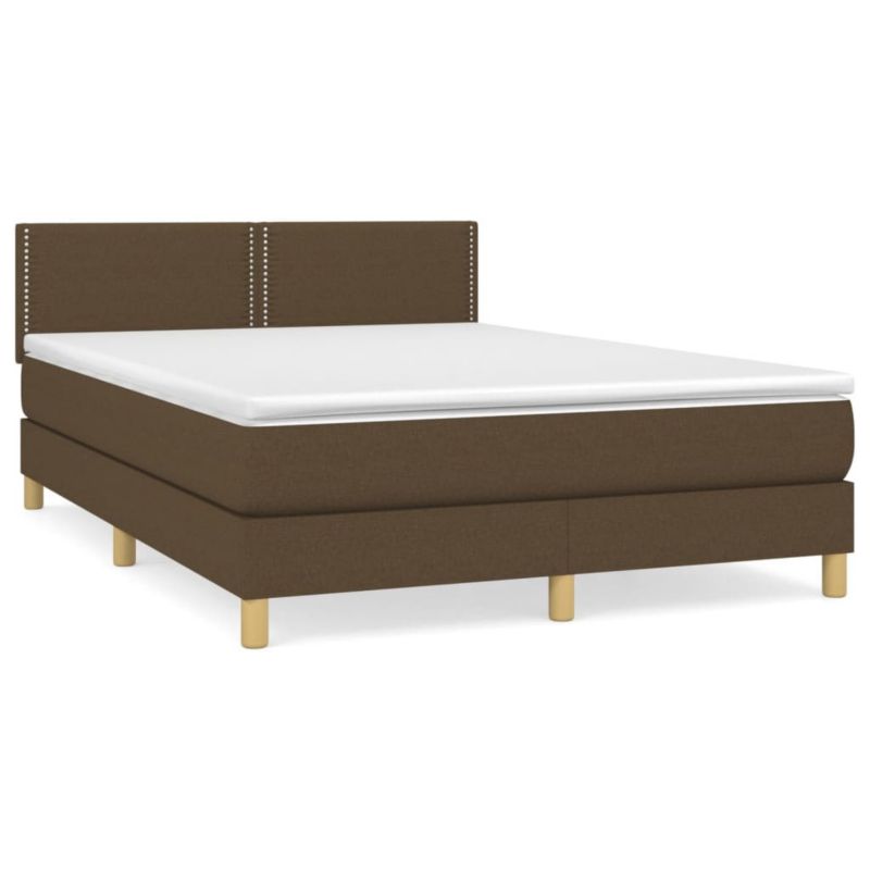 Łóżko kontynentalne WaszeMeble 140x190 cm brązowe WM-3140532 1 szt.