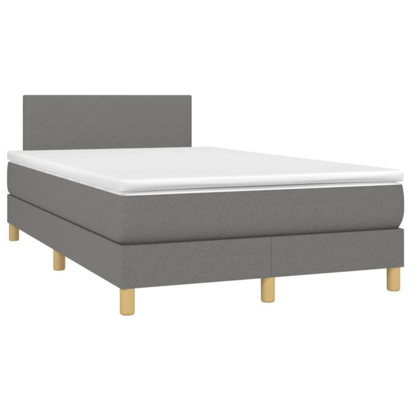 Łóżko kontynentalne WaszeMeble 120x190 cm ciemnoszare WM-3269759 1 szt.