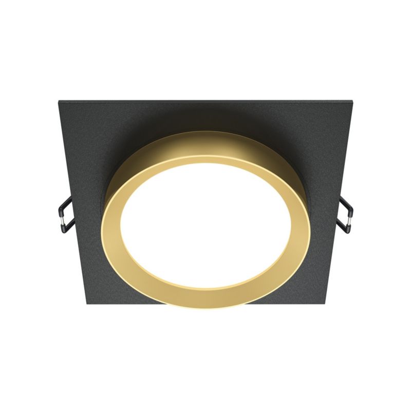 Oprawa wpuszczana Maytoni Hoop czarna 1 x GX53 x 15W IP20 wym: 5,2 x 11 x 11 cm kwadratowa - 1 szt.